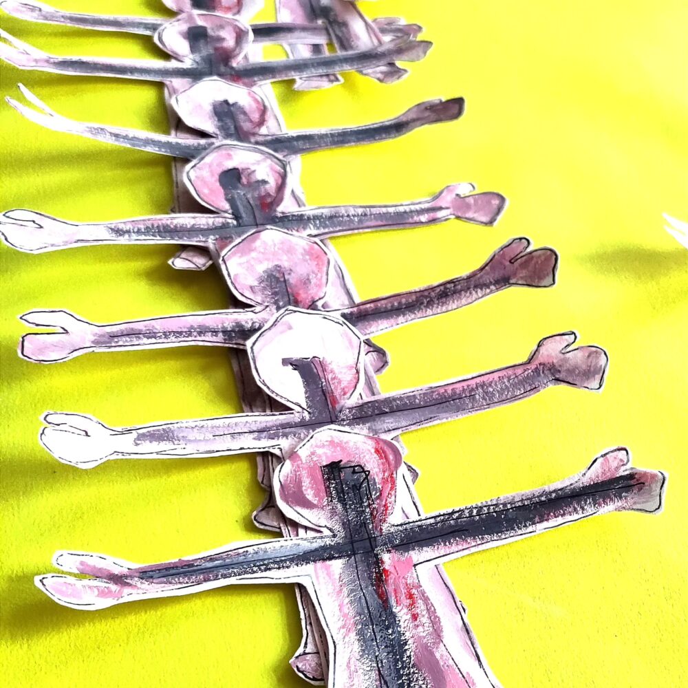 Figurenformation für Installation ...meinen Frieden machen mit...